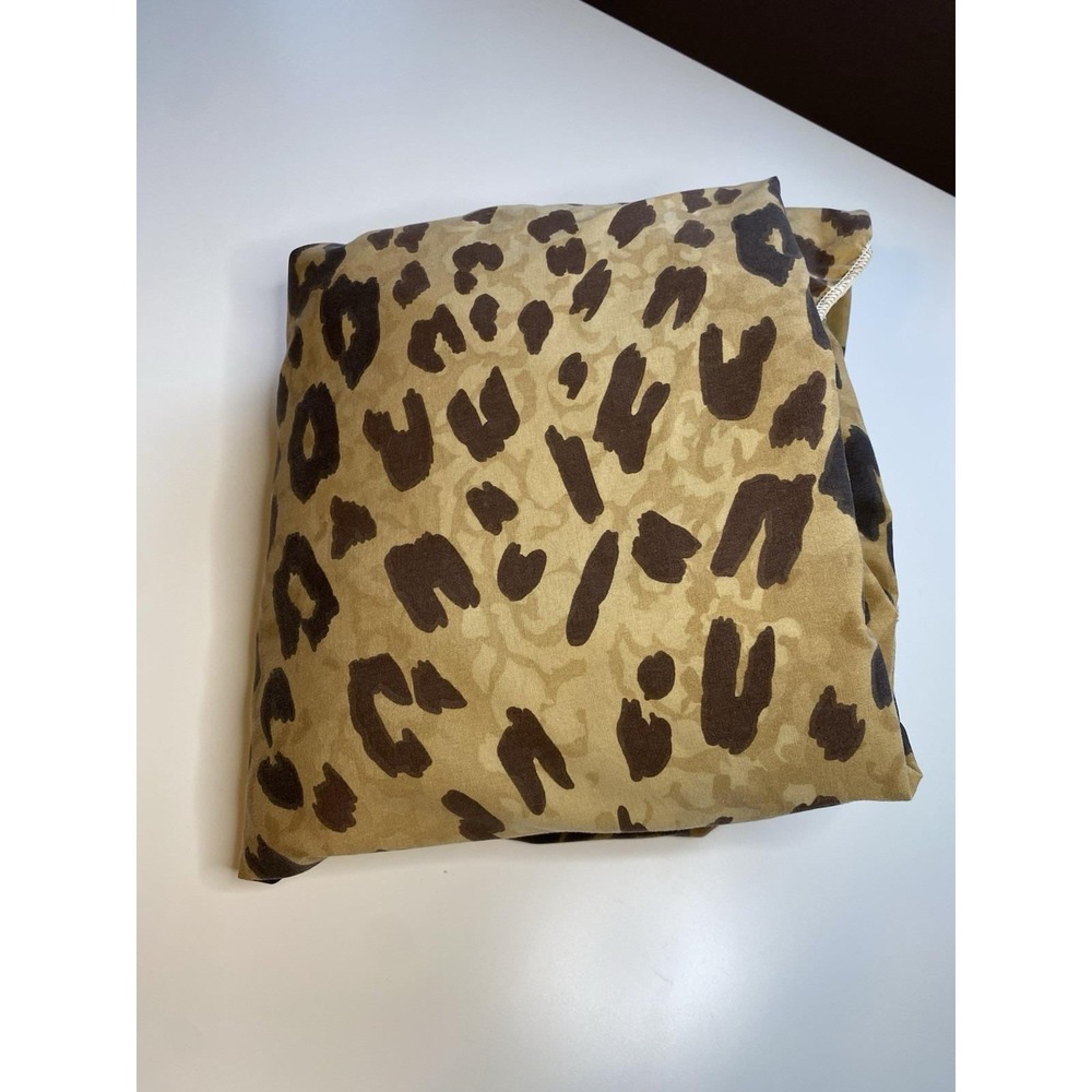 Vintage Dan River Fitted Sheet Queen Cheetah Leopard Animal Print Cotton